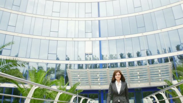 Portrait of a young attractive successful business woman