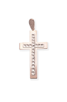 Gold Crucifix Isolated, Golden Cross