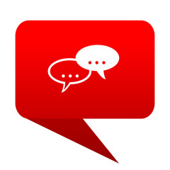 forum bubble red icon