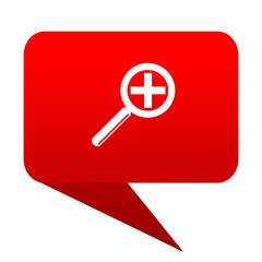 Fototapeta premium lens bubble red icon