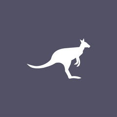 Kangaroo Icon. animal sign