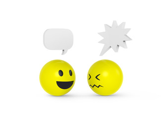 Smiley ist nicht der gleichen Meinung