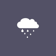 Cloud with rain icon