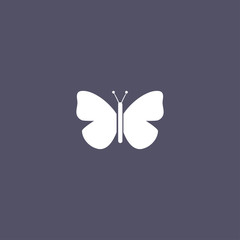 Silhouette of a butterfly icon