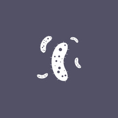bacteria icon. virus sign
