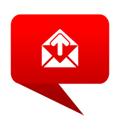email bubble red icon
