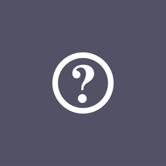simple question icon design