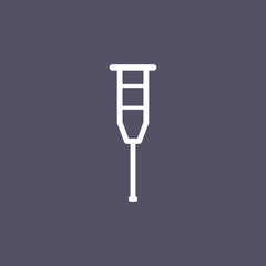 simple Crutch icon design