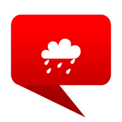 rain bubble red icon