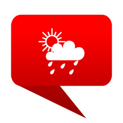 rain bubble red icon