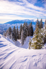 Mountain ski resort, Romania,Transylvania, Brasov, Poiana Brasov