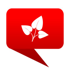 leaf bubble red icon