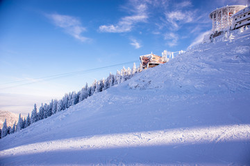 Mountain ski resort, Romania,Transylvania, Brasov, Poiana Brasov