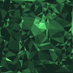 Emerald stone background vector illustration, abstract beautiful gemstone texture in deep and sparkling shades of green.
