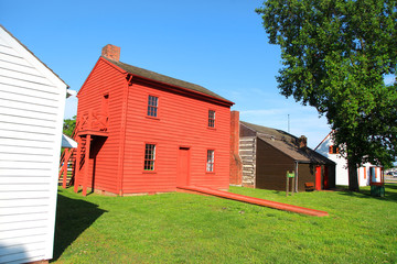 Obraz premium Harrison mansion historic site in Vincennes,Indiana