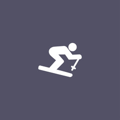Fototapeta na wymiar skier icon design