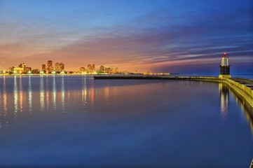 Beautiful Lake at Night