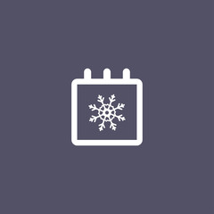 winter calendar icon