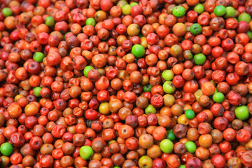 Jujube fruits in the market also known as Ziziphus jujuba