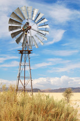 Amazing Wind Wheel near Sossusvlei in Namibia