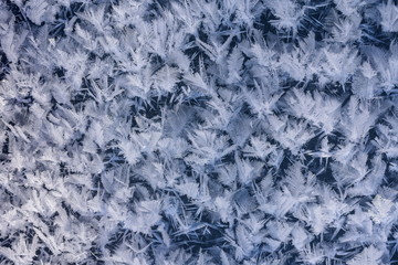 Ice Crystal Texture. Natural ice crystal texture for background.