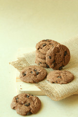 Cookie chocolate ship homemade. 