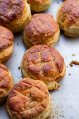 pile of freshly baked scones