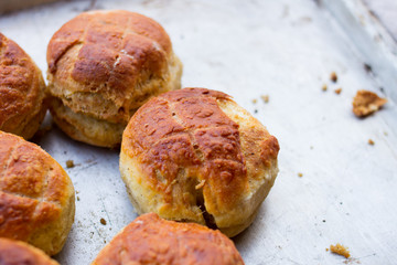 pile of freshly baked scones