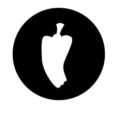 bell pepper vegetable icon image vector illustration design 