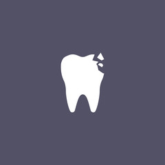 damaged tooth icon