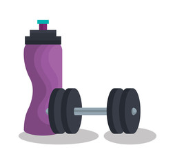 Obraz na płótnie Canvas set fitness equipment icon vector illustration design
