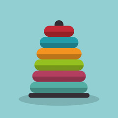 blocks toys isolated icon vector illustration design