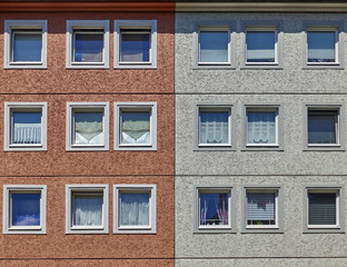 modern house facade pattern, Europe