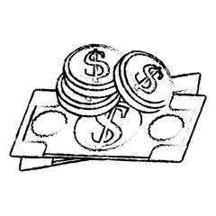 cash money payment economy related icon image vector illustration design 