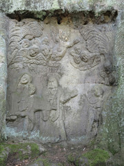 Obraz premium Rock relief - Flight into Egypt
