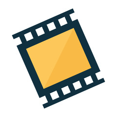 Fototapeta premium filmstrip video or film icon image vector illustration design 