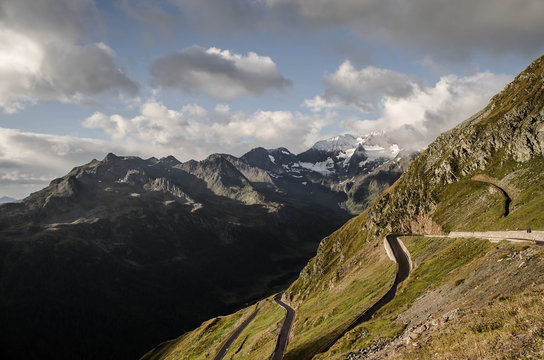 serpentine in the mountain