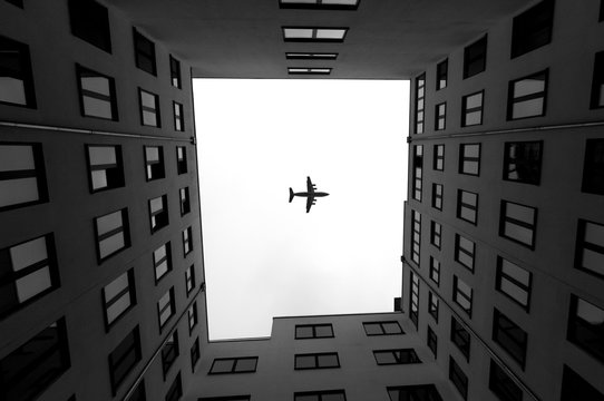 perfect timing // plane above me