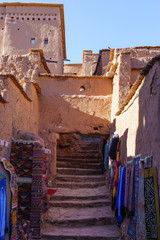 stairs view in Ait Ben Haddou Morocco