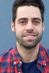 Fototapeta premium Striking man smiling close up