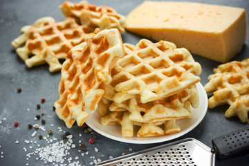 Belgian cheese waffle