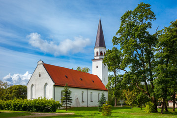 Fototapeta na wymiar Lutheran Church of St. Berthold in Sigulda, Latvia.