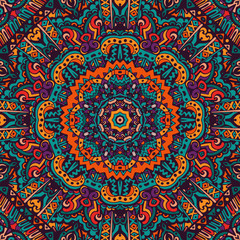 vintage ethnic mandala seamless pattern