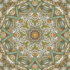 Abstract folk ethnic colorful seamless pattern ornament