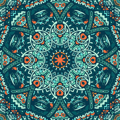 doodle seamless mandala pattern background