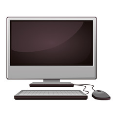 Fototapeta premium Computer icon. Device gadget technology and electronic theme. Isolated design. Vector illustration