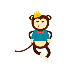 Monkey vector illustration.