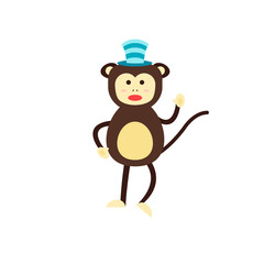 Monkey vector illustration.