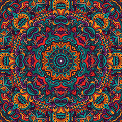 colorful mandala vector ethnic tribal pattern