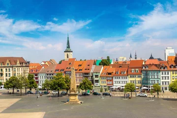 Fotobehang Historical city centre in Erfurt © Sergii Figurnyi